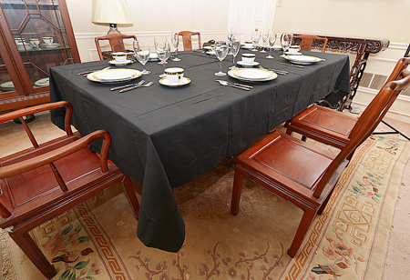 Festive tablecloth. Black 70x140